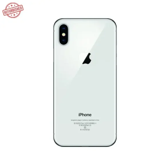 Apple iPhone X Refurbished Silver Back Side