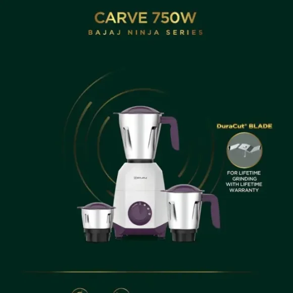 Bajaj Ninja Carve 750W Mixer Grinder Features