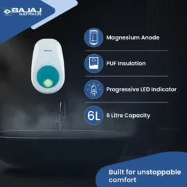 Bajaj Verre 6L 3KW geyser Features