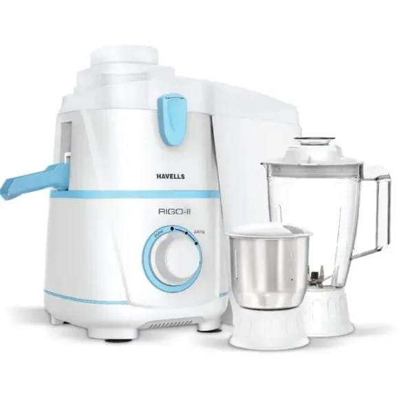 Havells Rigo 500W Juicer Mixer Grinder White Blue