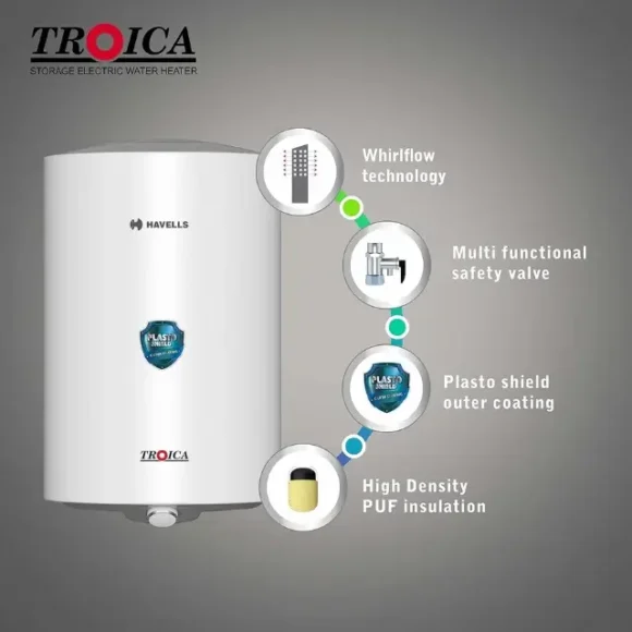 Havells Troica 10L Geyser​ Features