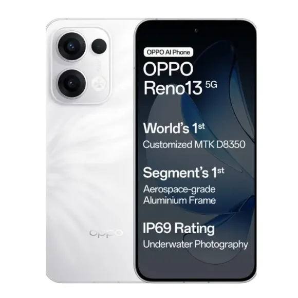 Oppo Reno 13 5G Ivory White View