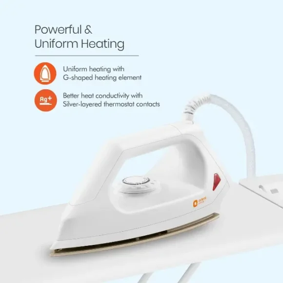 Orient Fabrismooth 1000W Dry Iron Features