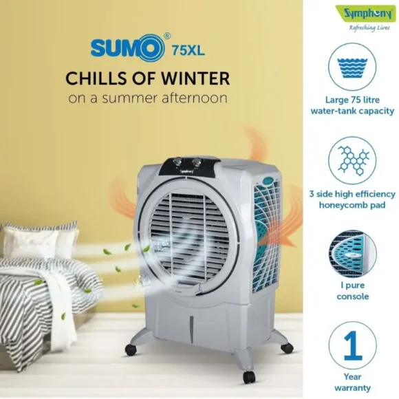 Symphony Sumo 75XL Desert Air Cooler Features