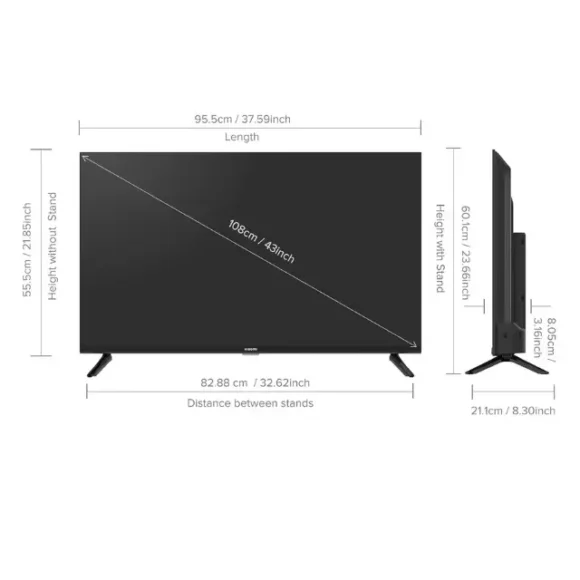 Xiaomi Smart TV A Series 43 inch Size