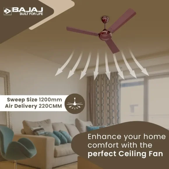 Bajaj Robusta 12S1 1200mm ceiling fan Features