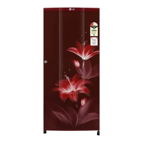 LG 185L 2-Star Single Door Refrigerator (GL-B181RRGC, Ruby Glow)