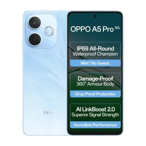 OPPO A5 Pro 5G Feather Blue View