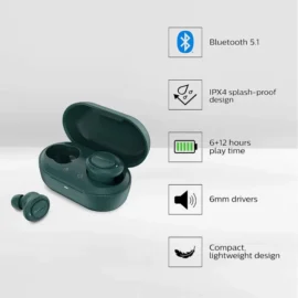 Philips TAT1225BL94 True Wireless Earbuds Features
