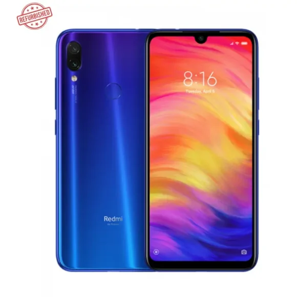 Redmi Note 7 Pro Neptune Blue Back View