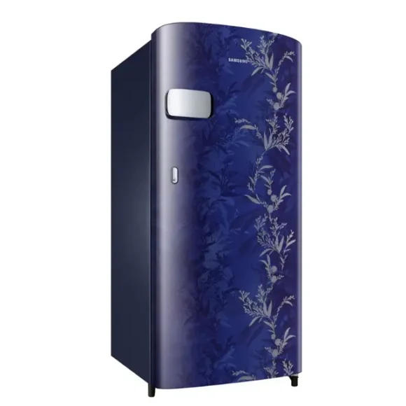 Samsung 183L Single Door Refrigerator (RR19C2YCZ6R) Mystic Overlay Blue Side View