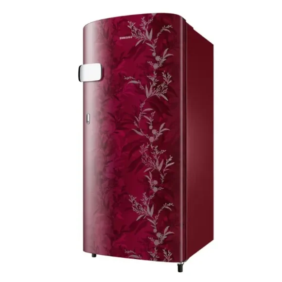 Samsung 183L Single Door Refrigerator (RR19C2YCZ6R) Red Side View