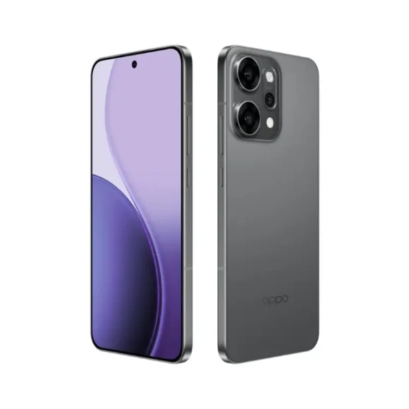 OPPO Reno 14 Pro 5G Titanium Grey Back Side View
