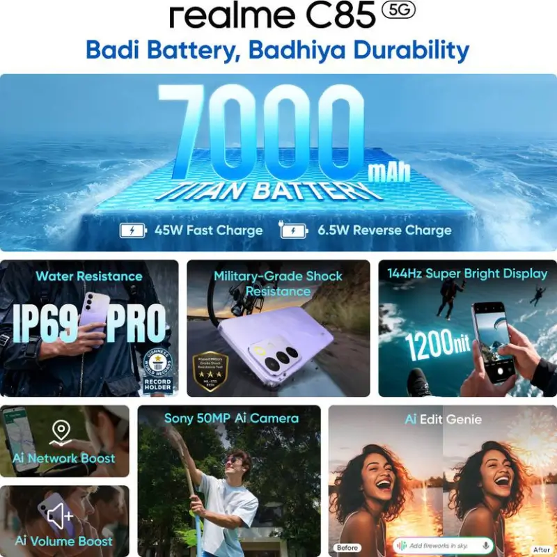 Realme C85 5G 5 Realme C85 5G Features