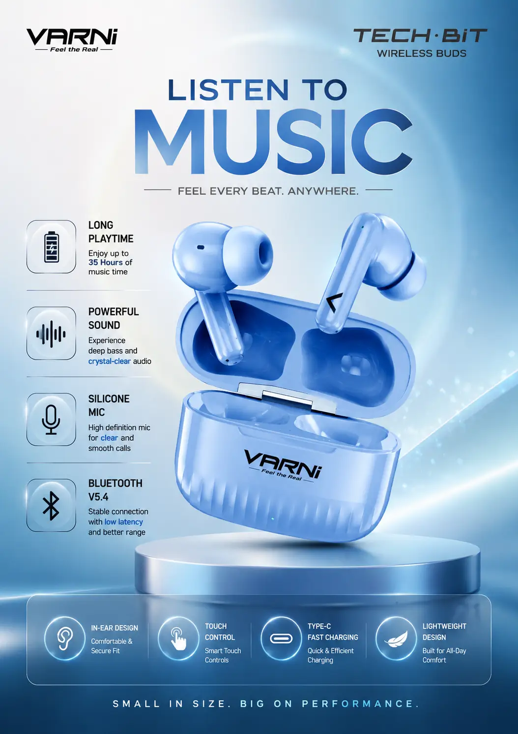 Varni Tech-bit Earbuds 4 Varni Tech-bit Earbuds Features